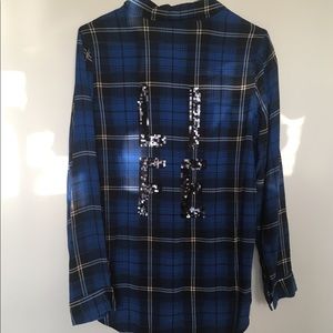 👠Plaid fashion button down